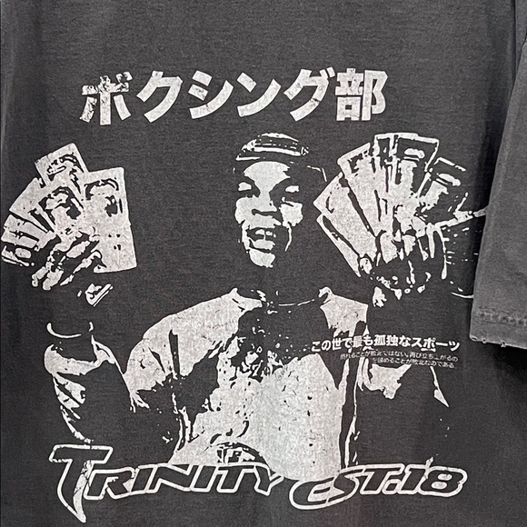 Trinity Distressed Tyson Tee - Vintage Black - Picture 7 of 8